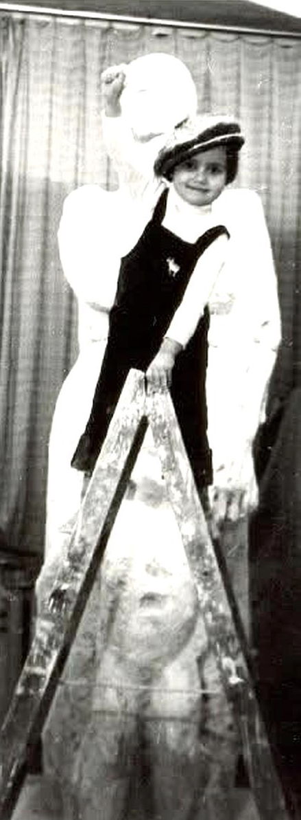 Stiliana Alexieva as a child in her father’s studio